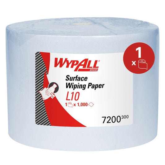 7200 Wypall L10 Ext 1Ply Blue Wipe Roll - 1000 Sheets (EA)