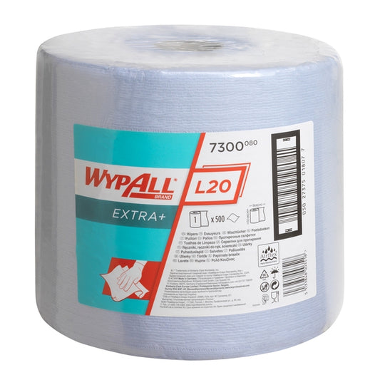 7300 Wypall L20 Ext+ Wiper Roll - 500 Blue Sheets (EA)