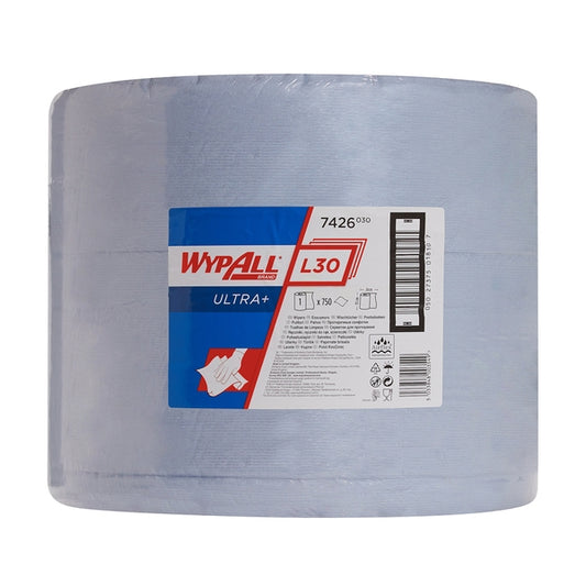 7426 Wypall L30 Ultra 3Ply Blue Wipe Roll - 750 Sheets (EA)