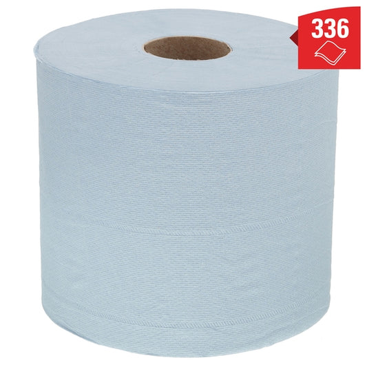 7302 Wypall L20 Extra Centrefeed - 300 Blue Wipes (Case of  6)