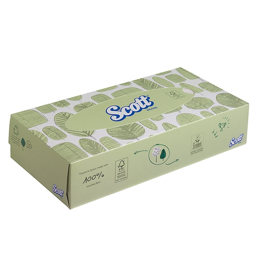8837 Scott 2Ply White Facial Tissues - 100 Sheet (Case of  21)