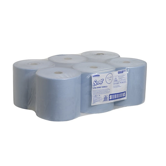 6668 Scott Blue Hand Towel Roll (Case of  6)