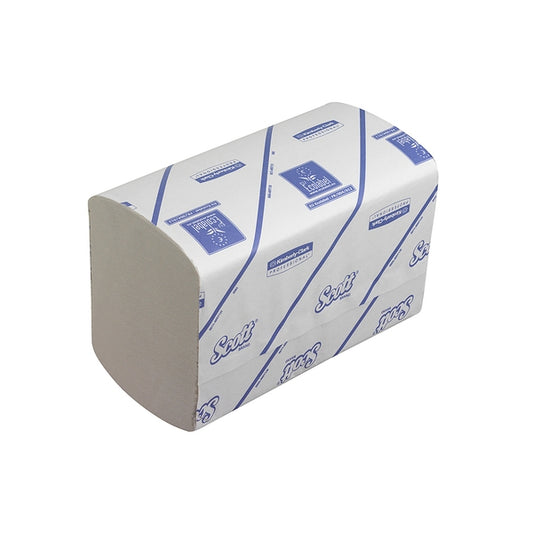 6633 Scottfold White 1 Ply Hand Towels -  21x31cm (Case of  4375)