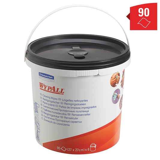 7775 Wypall Hand Wipes- Tub 90 (Case of  6)