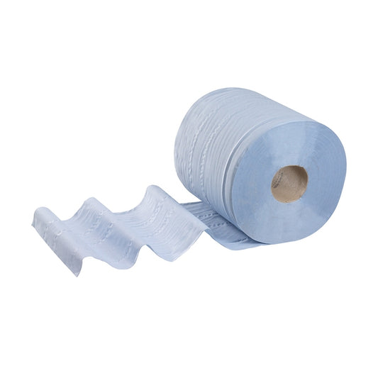 7277 L20 Essential Centrefeed Blue 2Ply Wipe Roll (Case of  6)