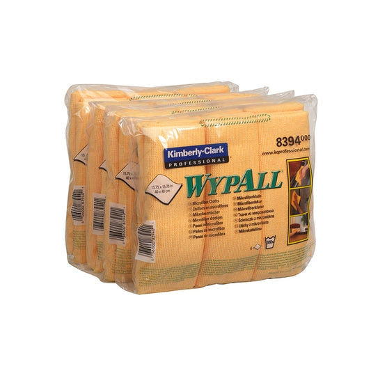 8394 Wypall Microfibre Yellow Cloth - Pack of  6 (Case of  4)