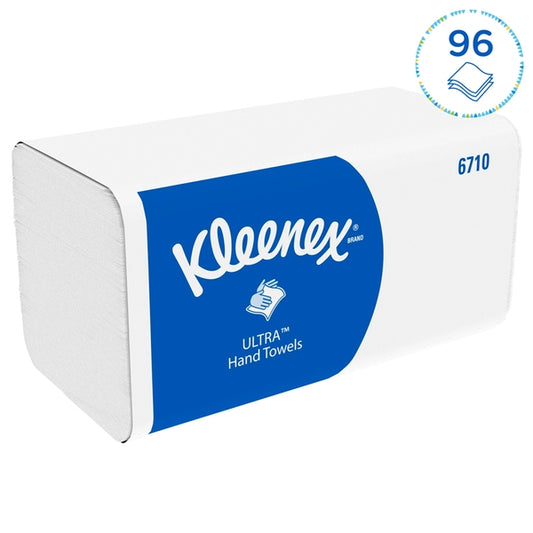 6710 Kleenex Ultra 3Ply White Folded Hand Towels  (Case of  1440)